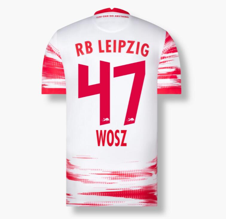 2021/22 RB Leipzig Home Kit Soccer Jersey WOSZ 47 printing